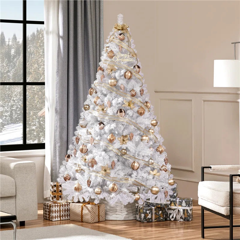 Elegant Cashmere Christmas Tree -  Lifelike, Easy Setup, and Customizable for Any Holiday Space